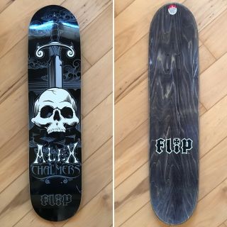 Rare Nos 2003 Flip Alex Chalmers Sword N’ Skull Skateboard Deck - Tom Penny Ladd