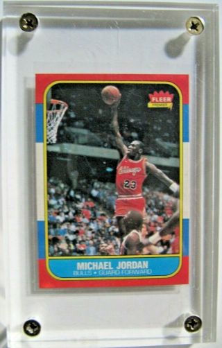 1986 - 87 Fleer Michael Jordan Rc Nrmt/mt Possible Psa 8 Or Better Centered: Rare