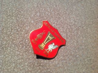 Liverpool Badge Fc Football Uefa Cup Winners 1973 1976 2001 Vintage Enamel Rare
