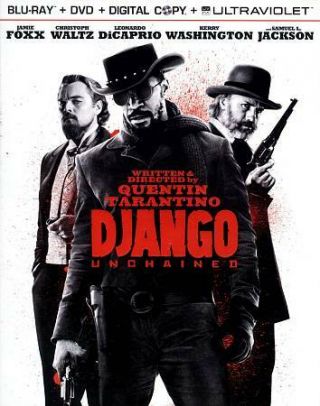 Django Unchained (blu - Ray/dvd,  2013,  3 - Disc Set) Rare Bonus Disc Not A Scratch