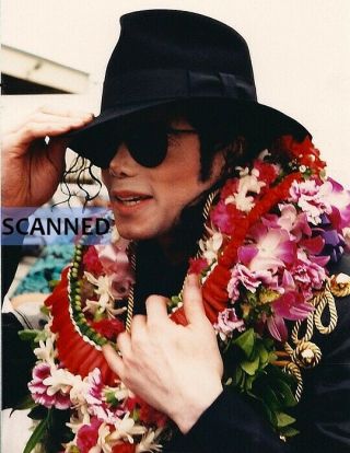 Michael Jackson Hawaii 1997 Very Rare 8x10 Photo Dl0003546