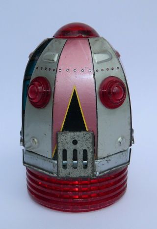 Vintage Mega Rare Nomura X - 70 Space Tin Robot Tulip Head Battery Japan Only Head