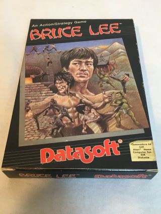 Bruce Lee Commodore 64 Complete Rare Datasoft Diskette 2