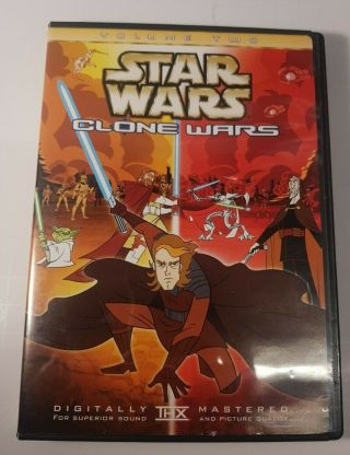 Star Wars - Clone Wars: Vol.  2 (dvd,  2005) Rare