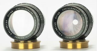 Rare Fast Dallmeyer Octac Oscillograph 80mm f/1.  5 Lens covers Full frame and 6x6 3