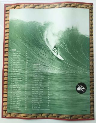 1994 Quiksilver in Memory of Eddie Aikau Surfing Collectable Program - RARE 2