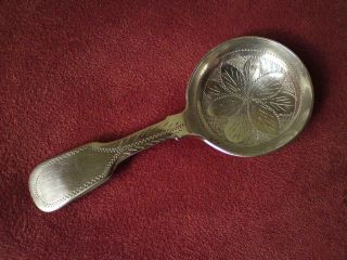 Antique 19th Century Silver Tea Caddy Spoon - Unidentified Hallmarks