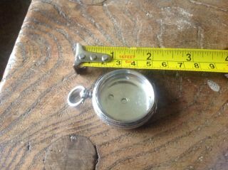 Ladies Pocket Watch Case Solid Silver
