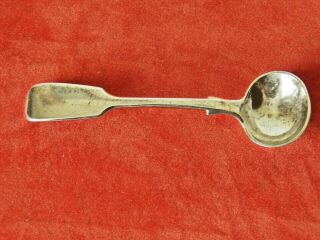 Victorian Silver Mustard Spoon,  London 1884.  C B Makers Mark.  82.  2 Mm Long
