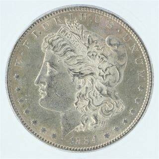 1884 - S Morgan Silver Dollar Icg Ms60 Valued At $9,  500 Very Rare Keydate