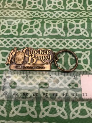 Rare Cracker Barrel Old Country Store Metal Keychain