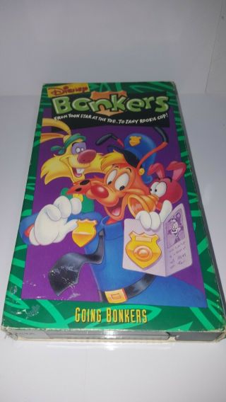 Disney Bonkers: Going Bonkers Vhs Tape Very Rare Hard To Find Cartoon
