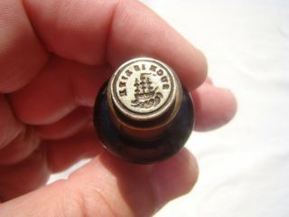 Antique Wax Seal With Sailing Ship And Quote " Such Is Life "