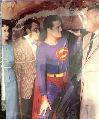 George Reeves Superman Color Photo Extremely Rare From Retro Theater Convention