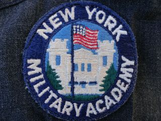 Rare Vintage York Military Academy Cadet Uniform W/patch Shirt Donald Trump