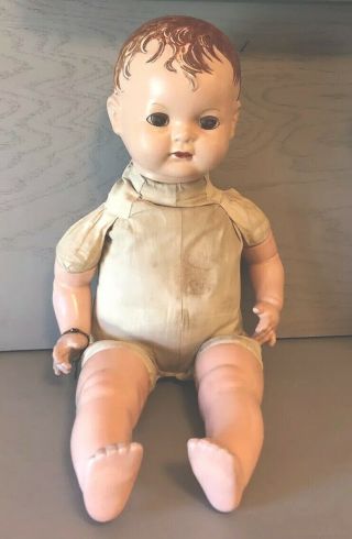 Vintage Effanbee Sugar Baby Composition And Cloth Doll 21”