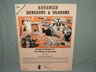 Ad&d 1st Edition Module - T1 The Village Of Hommlet (rare Monochrome And Exc -)