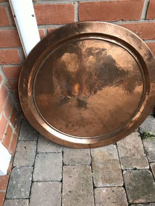 Large Copper Charger Plate