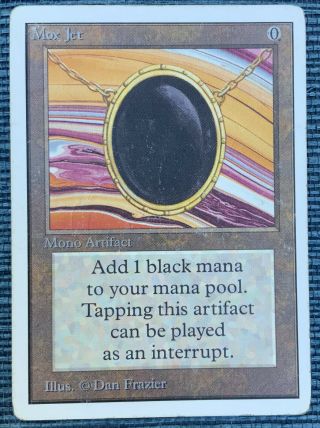Mox Jet Unlimited Mtg Magic: The Gathering Power 9 - Played