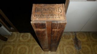 Rare Early Wooden Daisy Bb Gun Box.  1/2 Doz - - - 29 " X 7 " X 5 "