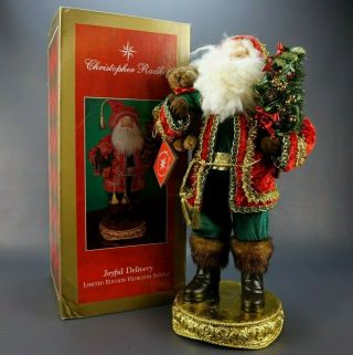 Rare Christopher Radko Limited Edition 5 Of 2500 Heirloom Santa Joyful Delivery