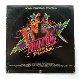 Phantom Of The Paradise Rare Soundtrack Vinyl Lp A&m Sp - 3653 Paul Williams Vg,