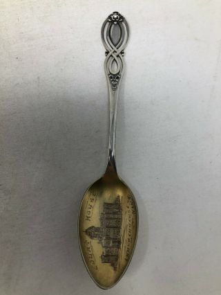 Alvin Sterling Silver Souvenir Spoon Court House Independence Kansas