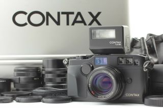 《rare》【n.  Mint】contax G2 Black Body,  28,  45,  90mm Lens & Tla200 Set From Japan