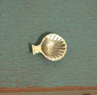 Miniature Sterling Silver Shell Dish Dollhouse 1:12 Artist Obadiah Fisher