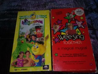 Wee Singdom: The Land Of Music And Fun & Wee Sing Together - 2 Rare Vhs 