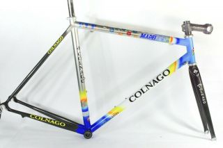 Colnago Ct1 Titanio Mapei Frameset Titanium / Carbon - Made In Italy 54 55 - Rare