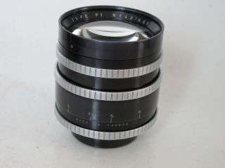 RARE Exakta mount P.  Angenieux 90mm f:1.  8 lens with caps LQQK 2