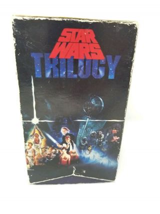 Rare Star Wars Trilogy 1988 Triple Pack Vhs Tapes Empire Strikes Back Return Of