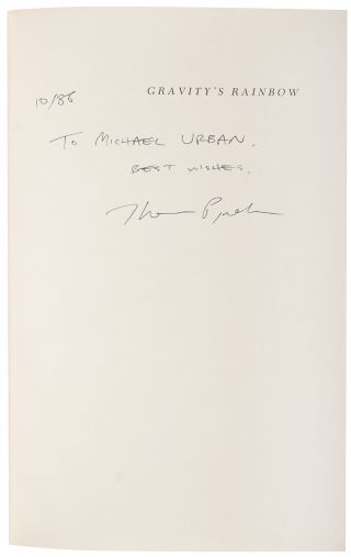 Thomas Pynchon Signed Book: Rare Signed First Edition Of Gravity’s Rainbow