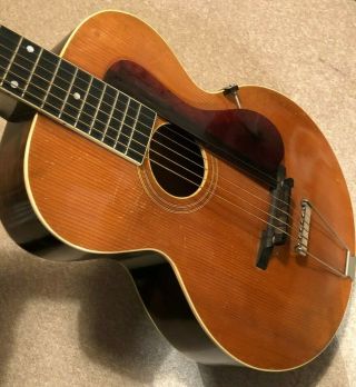 Rare 1923 Gibson L - 2 Vintage Acoustic Arch - Back Guitar Rare Natural Finish