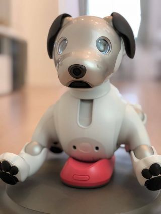 Sony Aibo Ers - 1000 White Robot Dog Pad Set Rare Ems H194