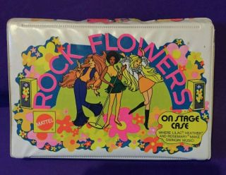 Vintage 1970 Mattel Rock Flowers Doll On Stage Carrying Case