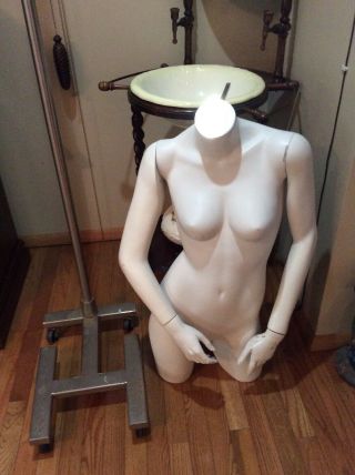 Rare Vintage Designer Tommy Hilfiger Female Mannequin Store Display With Stand