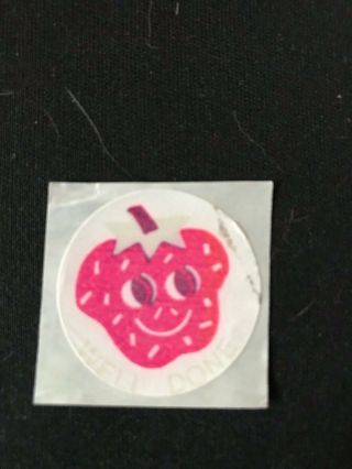 Rare Vintage Ctp Strawberry Scratch And Sniff Sticker