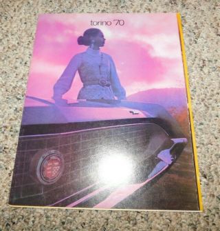 Rare The 1970 Ford Torino Automobile Advertising Sales Brochure