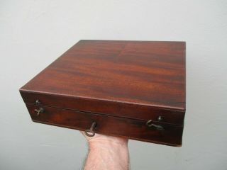 A Victorian Mahogany Pistol/scientific Instrument Box C1870