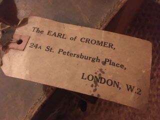 Antique Earl Or Cromer Transport Box For The Horn Of Wirral.  Extremely Rare