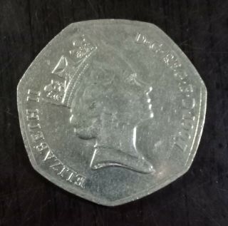 Rare And Expensive Elizabeth Ii D.  G.  Reg.  F.  D.  1997 50 Pence