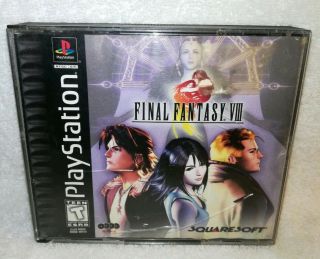 Final Fantasy Viii 8 Ps1 Black Label 4 Discs Video Game Rare Playstation