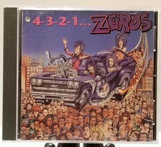 4 - 3 - 2 - 1 - The Zeros Cd 1991 Restless Records Rare/oop