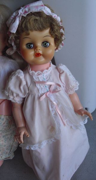 Vintage 1960s Vinyl Plastic Blonde Hair Character Girl Doll 18 " Tall
