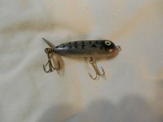 Vintage Heddon Lure Baby Torpedo Spook Crappie Gold Letters