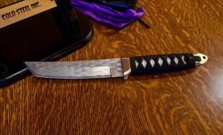 Cold Steel Imperial Tanto,  San Mai Damascus,  Rare Limited Handmade 10 of 1000 2