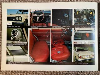 1967 Nissan Skyline 2000 GT brochure.  Forerunner of the GC10 2000GT & GTR.  RARE 2