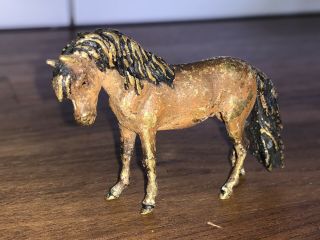 Fine Antique Cold Painted Bronze Figure Of A Horse